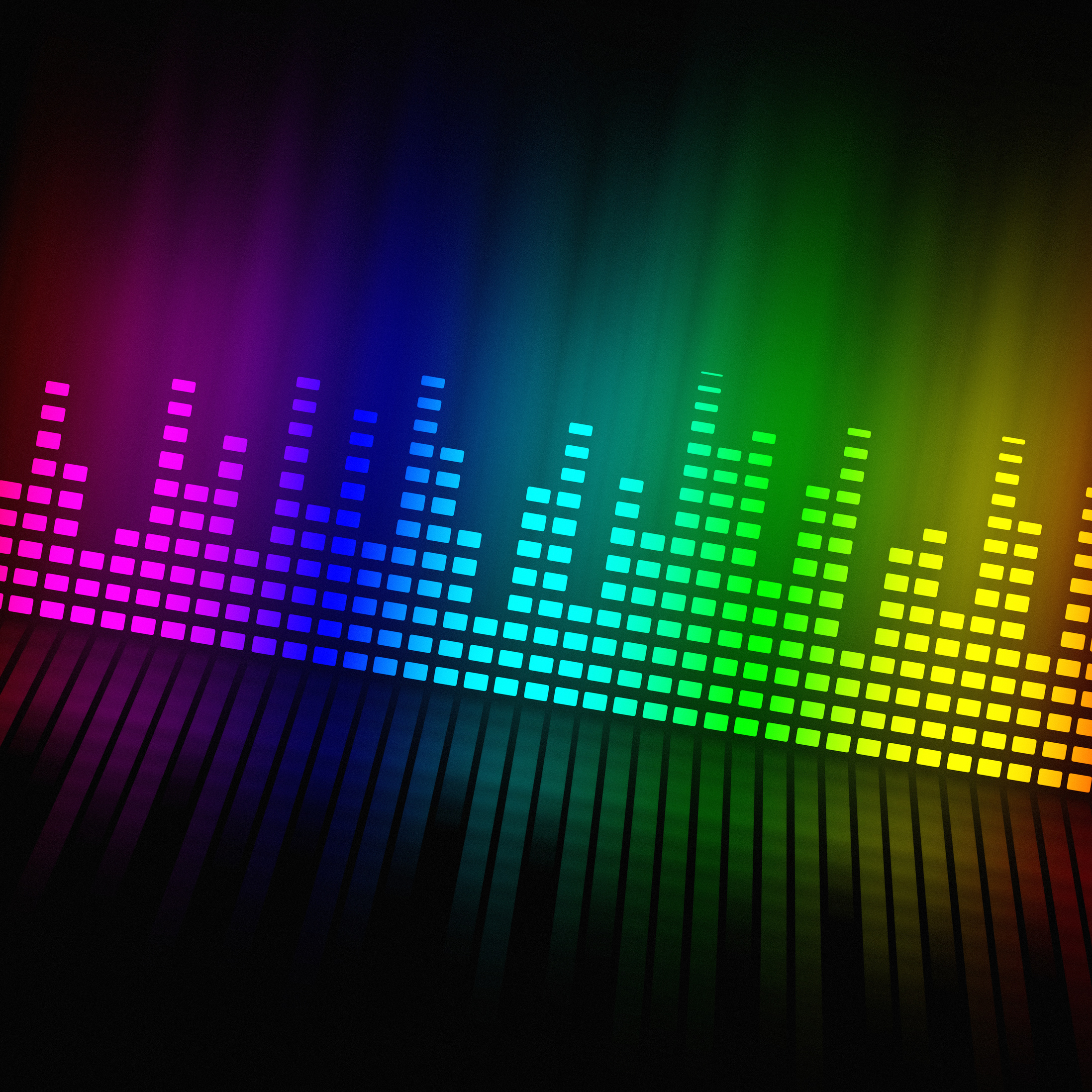 multicolored sound mixer